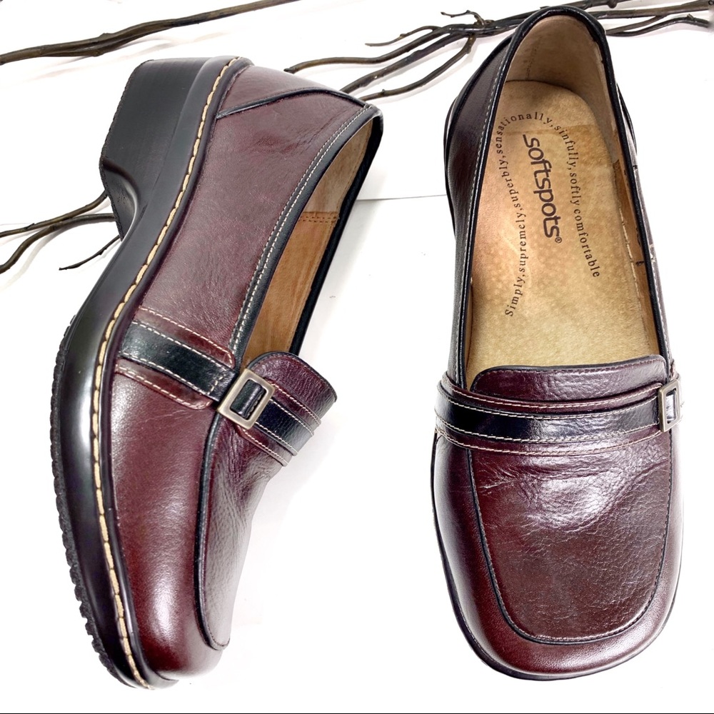 Soft Spot Slip On Leather Comfort Shoe Loafers